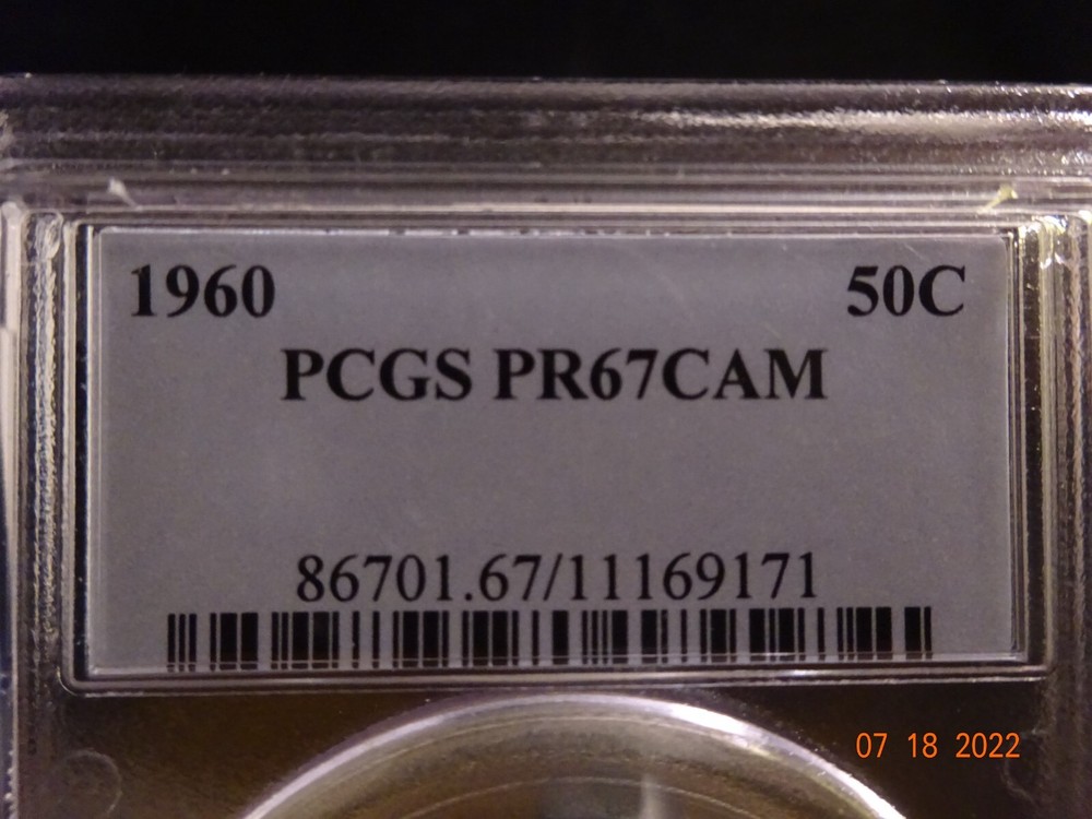 1960 Franklin Silver Proof Half Dollar, PCGS PR67CAM