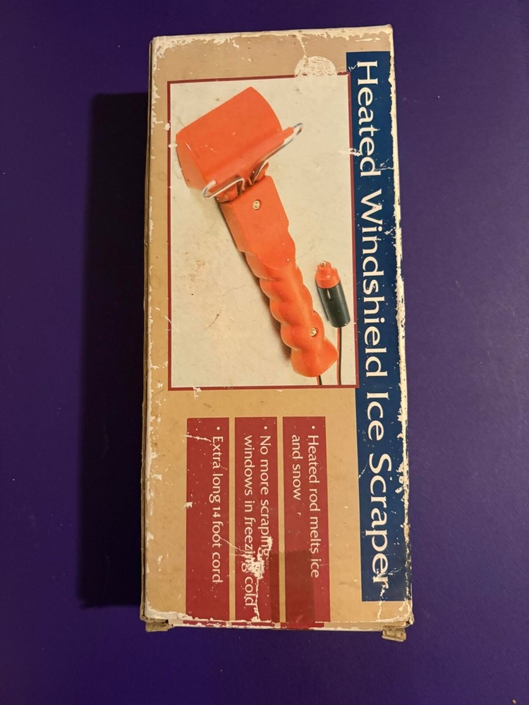 Heated Windshield Ice Scraper Vintage