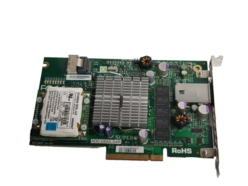 SUPERMICRO AOC-USAS-S4iR PCI Express SAS RAID Controller Card