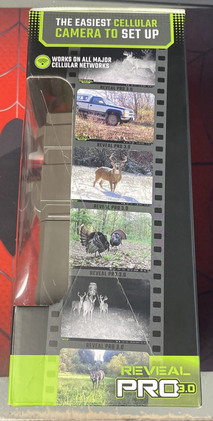 Tactacam Reveal Pro 3.0 Cellular Trail Camera GPS No-Glow 2 LCD Live Aim HD