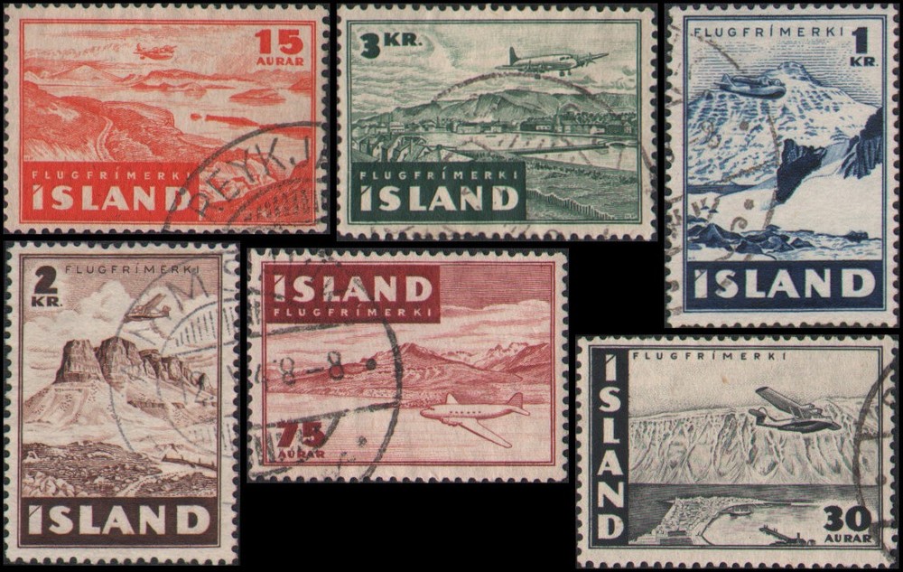 Iceland #C21-C26 set Used
