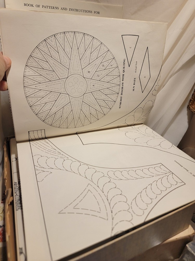 American Needlework 1963 Box of Patterns & Instructions Foldout Templates