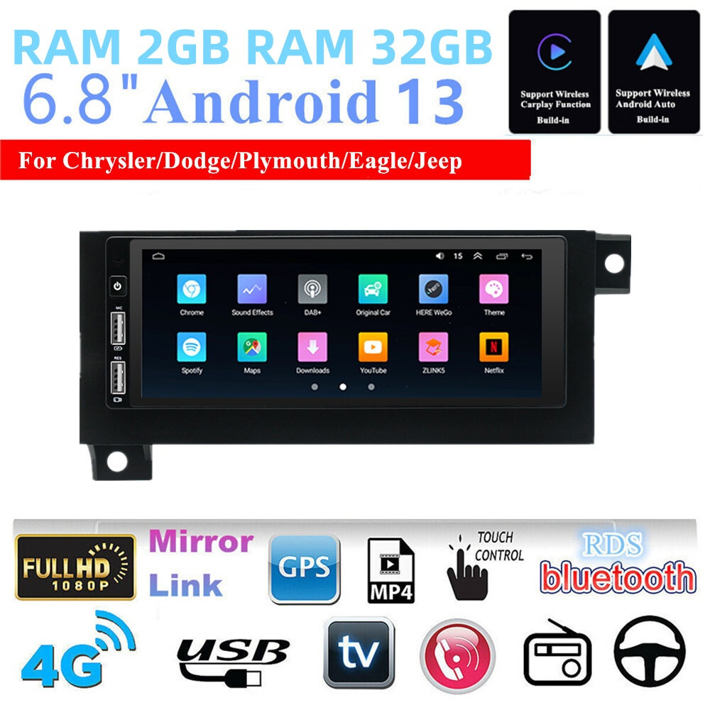 Fit For Chrysler New Yorker 1975-1996 For Carplay Car Stereo Radio GPS WIFI/4G