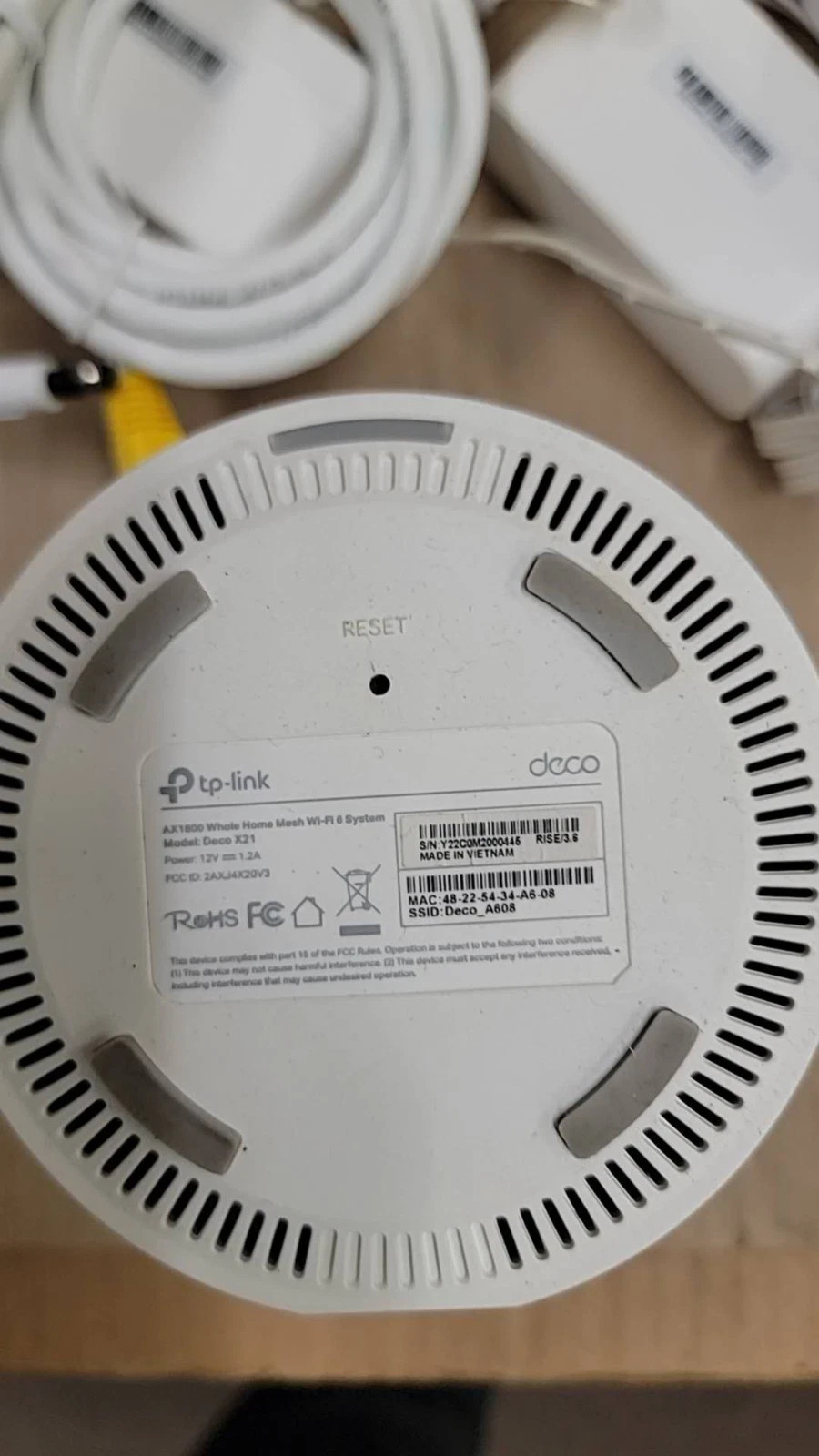 TP-Link Deco X20 WiFi 6 Mesh System 2-Pack Up to 4000 Sq Ft Coverage – Used