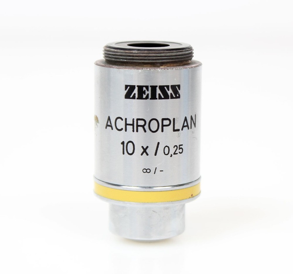 Zeiss Achroplan 10x/0.25 Microscope Objective Lens ∞/- RMS, 440030