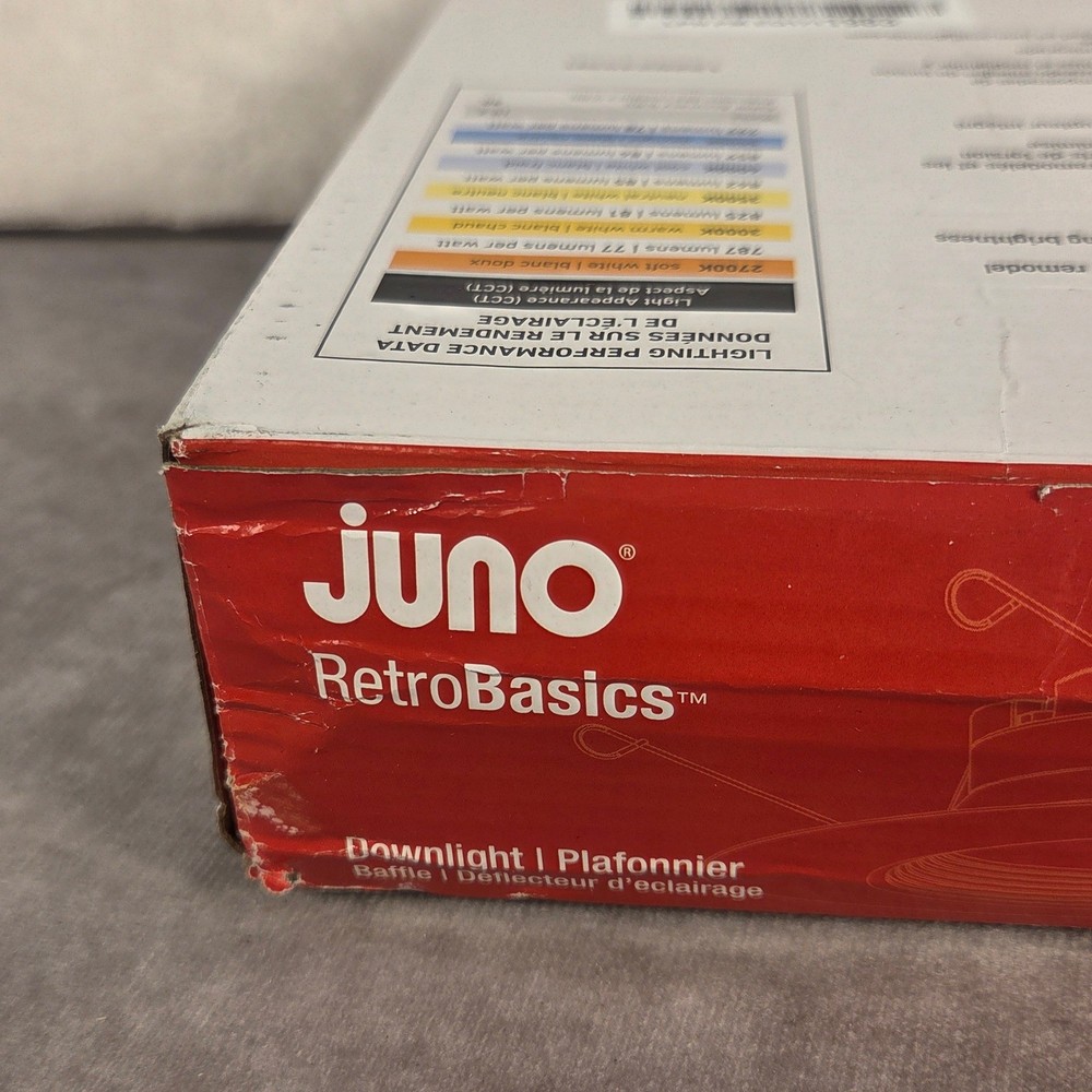 Juno RetroBasics 5/6 Inch LED Downlight Baffle Matte White 5 Switchable
