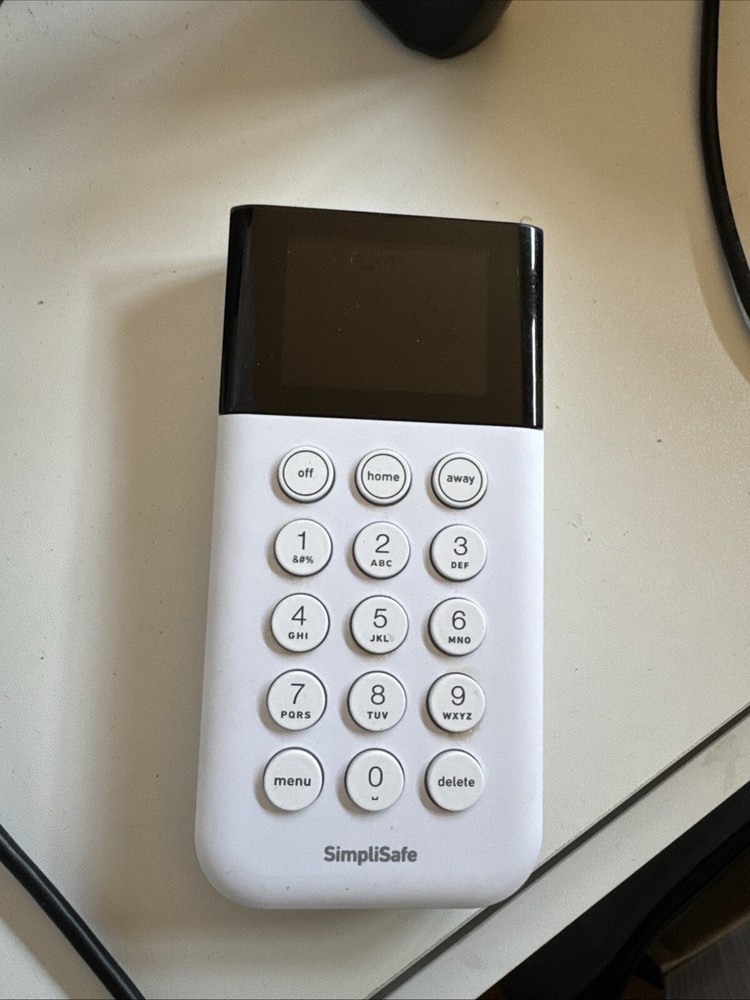 SimpliSafe SSKP3 Security Keypad White Wireless Only - Tested Works