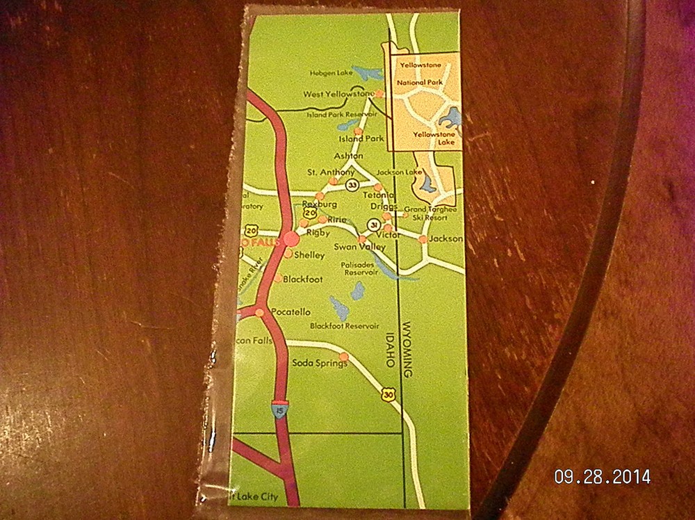 1985 " IDAHO FALLS" ROAD MAP