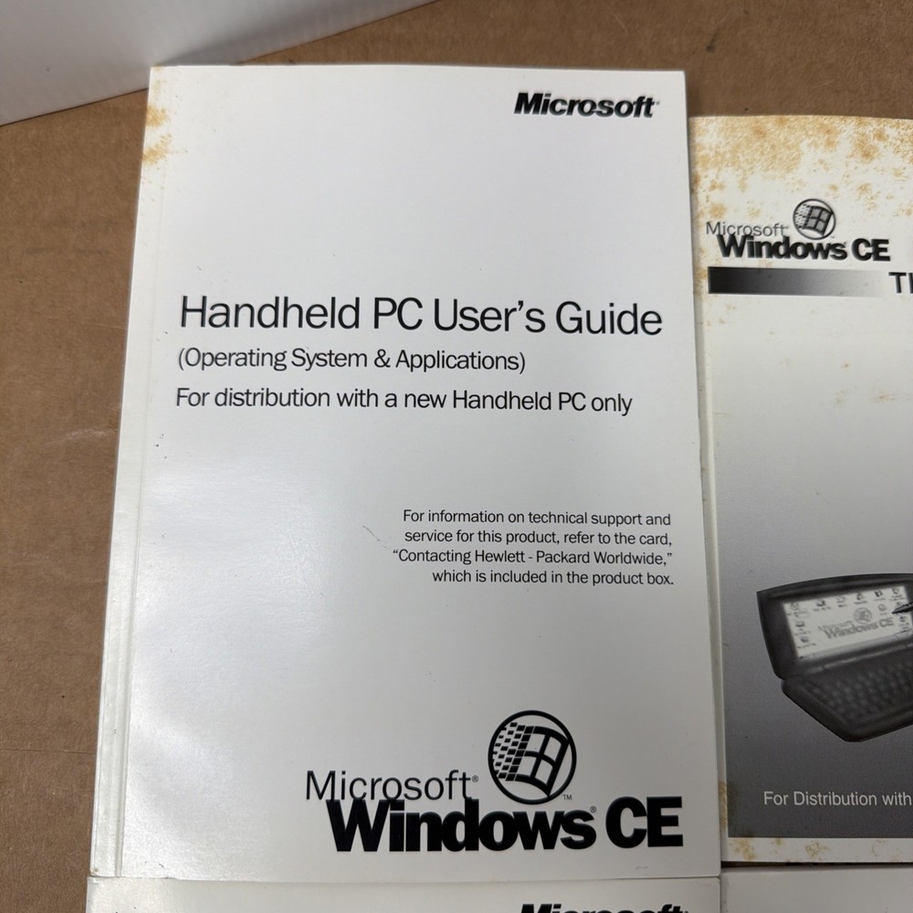 Microsoft Windows CE Handheld PC COA Disk Operating System Guide Manual Books