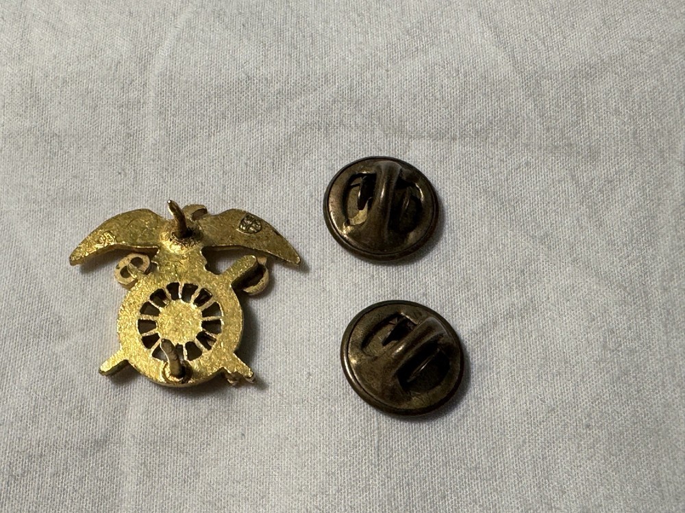 Vintage Quartermaster Corps Insignia Clasp Back Viet Nam