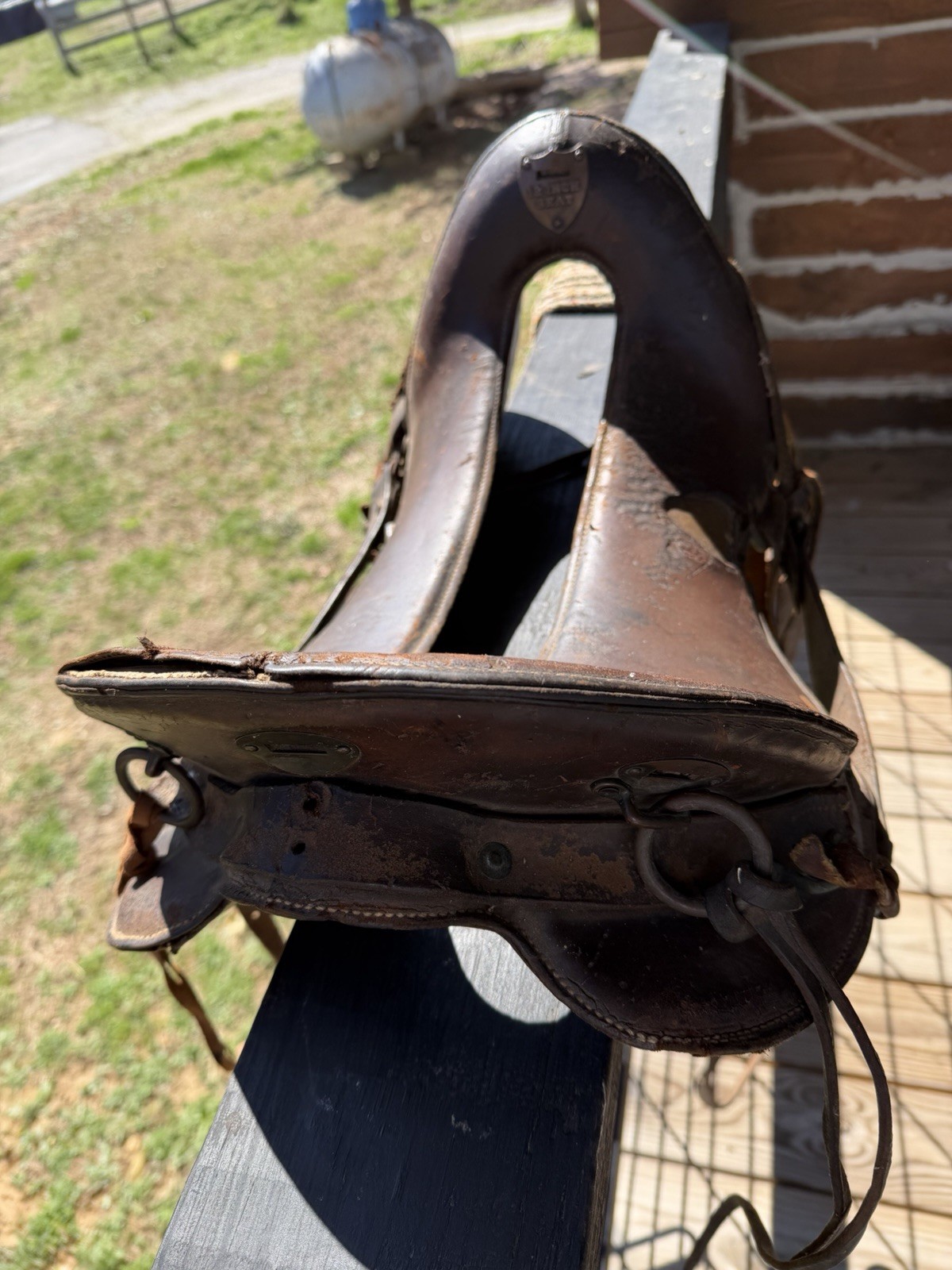 Antique World War I 12 inch McClellan Calvary Saddle, All Original W/ Stirrups