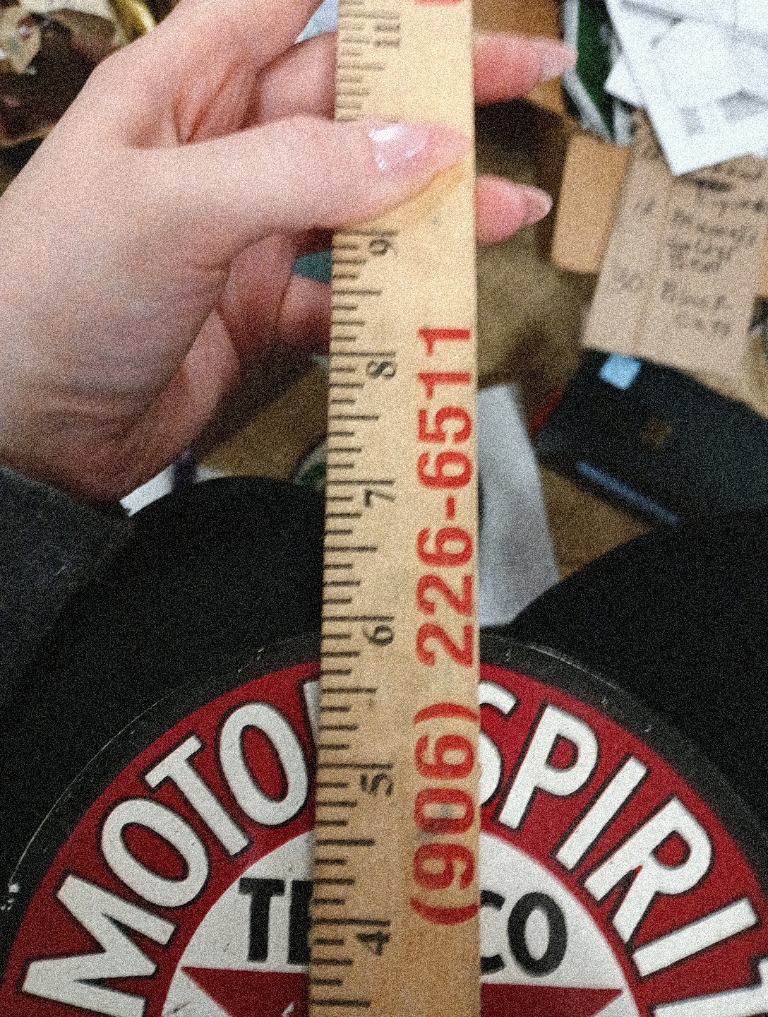 Round Porcelain Motor Spirit Texaco Motor Oil Sign