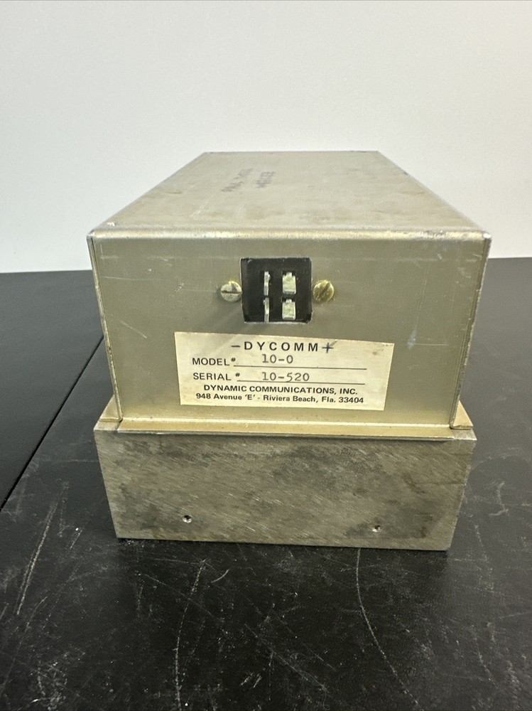 Paul Yoder WB3CEZ. +Dycomm- Model 10-0. Serial 10-520