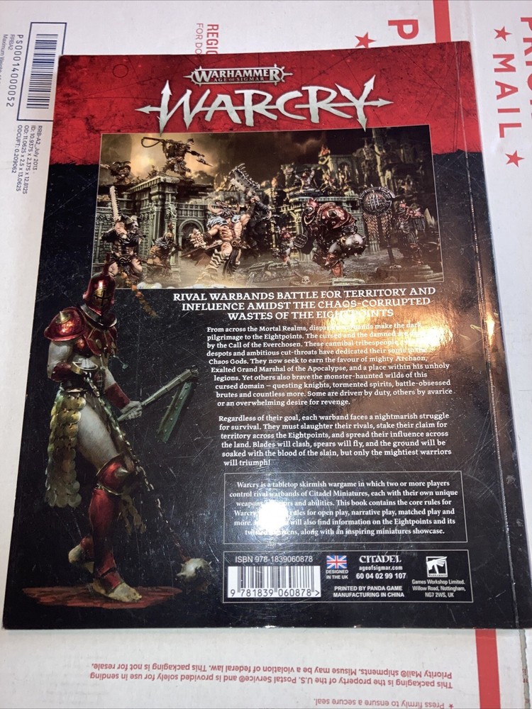 GAMES WORKSHOP AOS SIGMAR WARCRY CORE BOOK