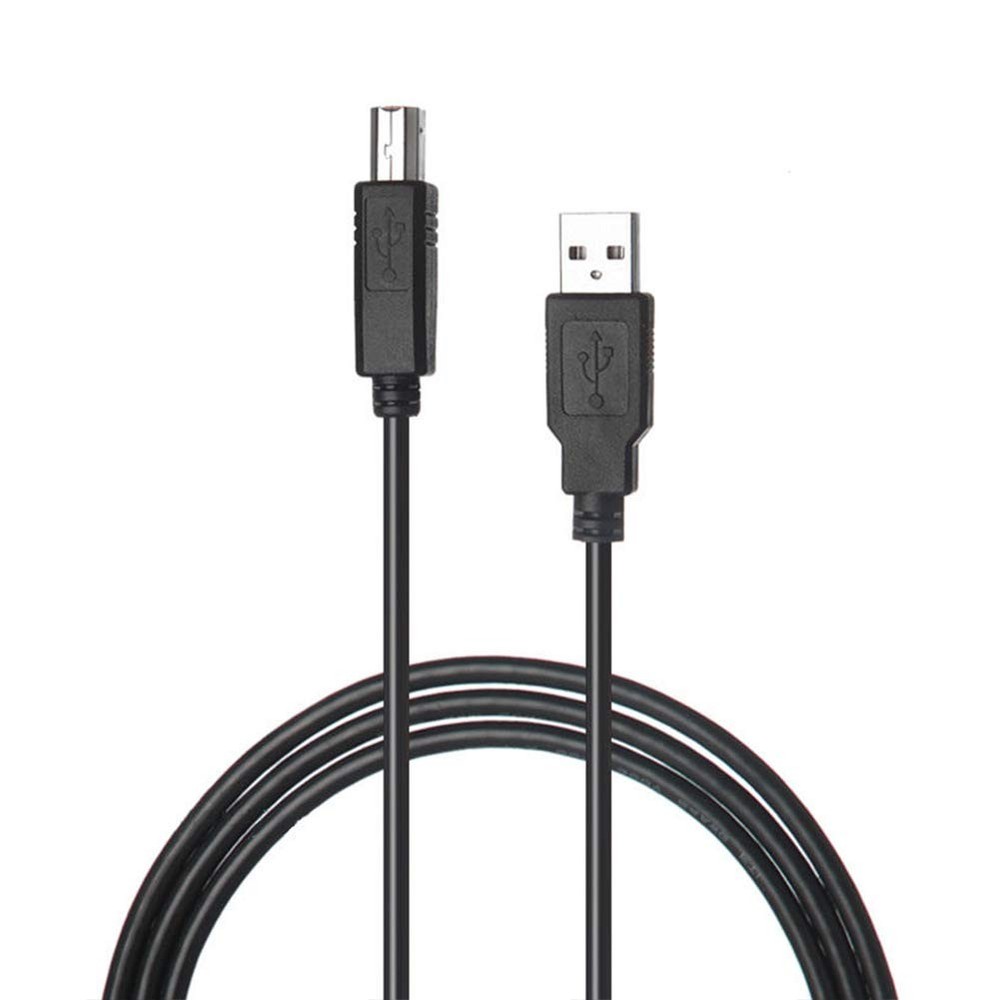 Printer to Computer USB Scanner Cable High Speed A Male B 10FT, Black