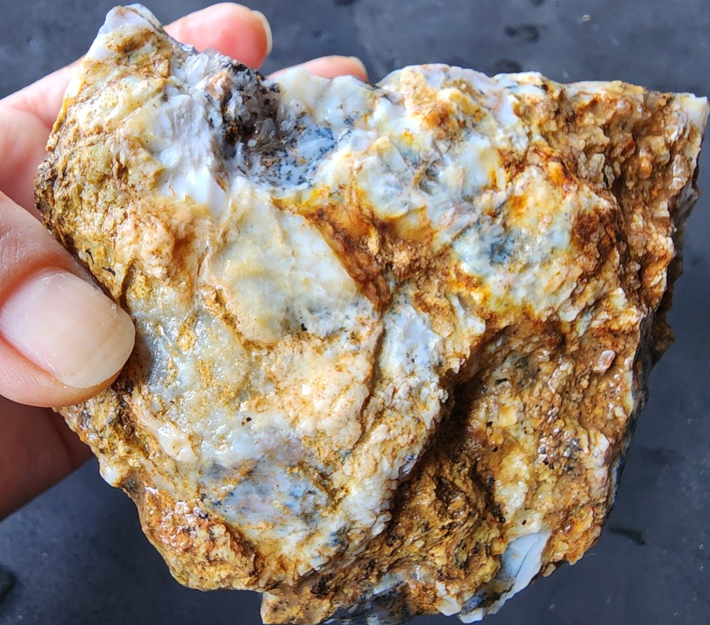 31.85 oz (903 gr) Bluish Dendritic Opal Agate, Dendritic Opal, Dendritic Agate