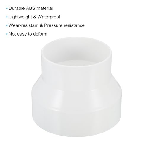 4" to 3" Duct Reducer, 4 Pack Duct Connector Ducting Inline Adapter Increaser