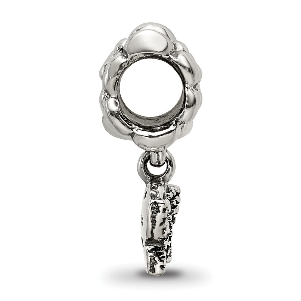 Silver Reflections Butterfly Dangle Bead QRS513