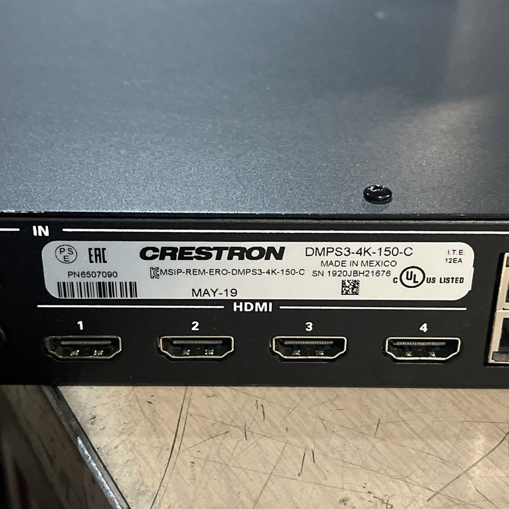 CRESTON DMPS3-4K-150-C DIGITAL MEDIA PRESENTATION SYSTEM
