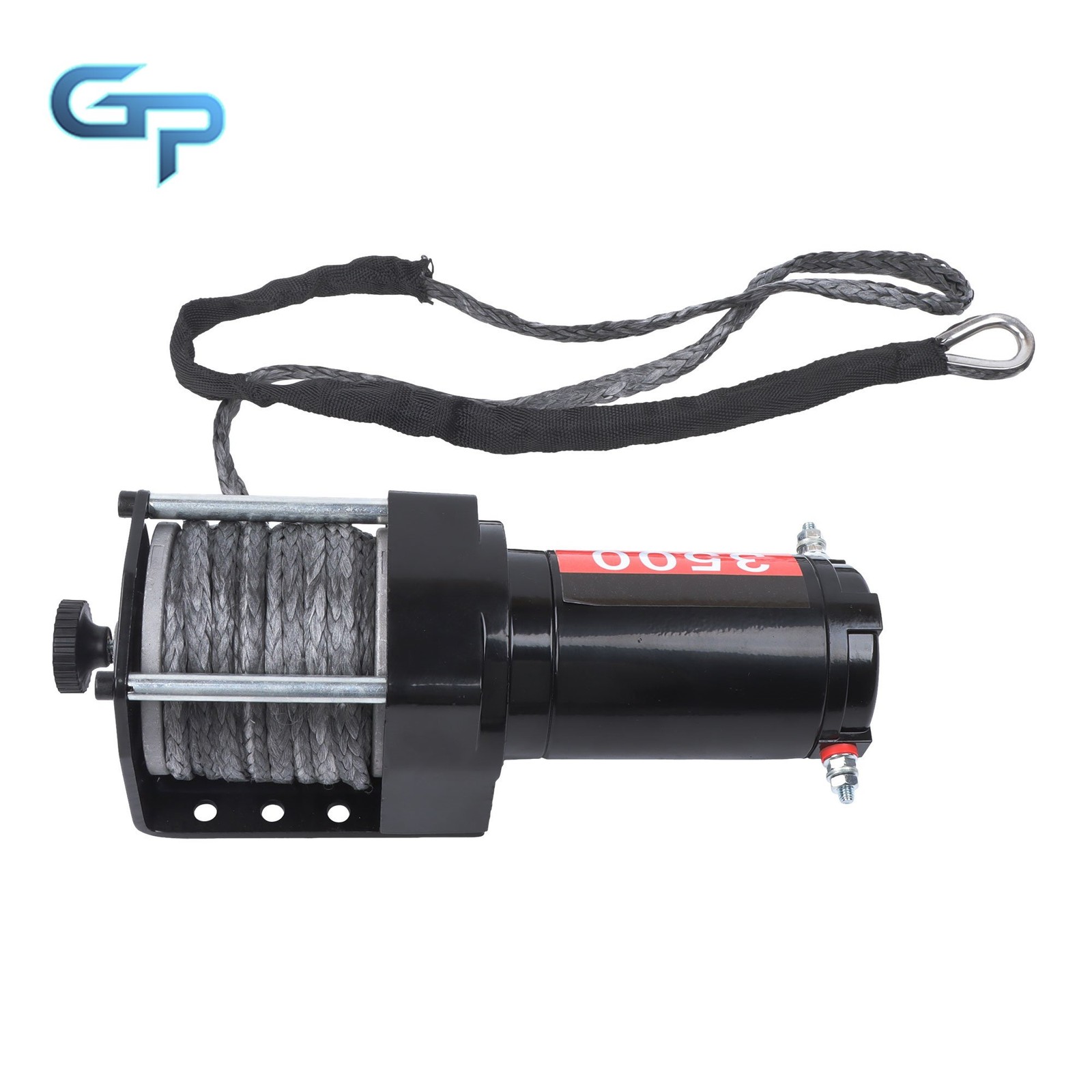 3500lbs 12VDC/1.5HP Synthetic Rope Electric Winch w/ Wireless+Wired Control