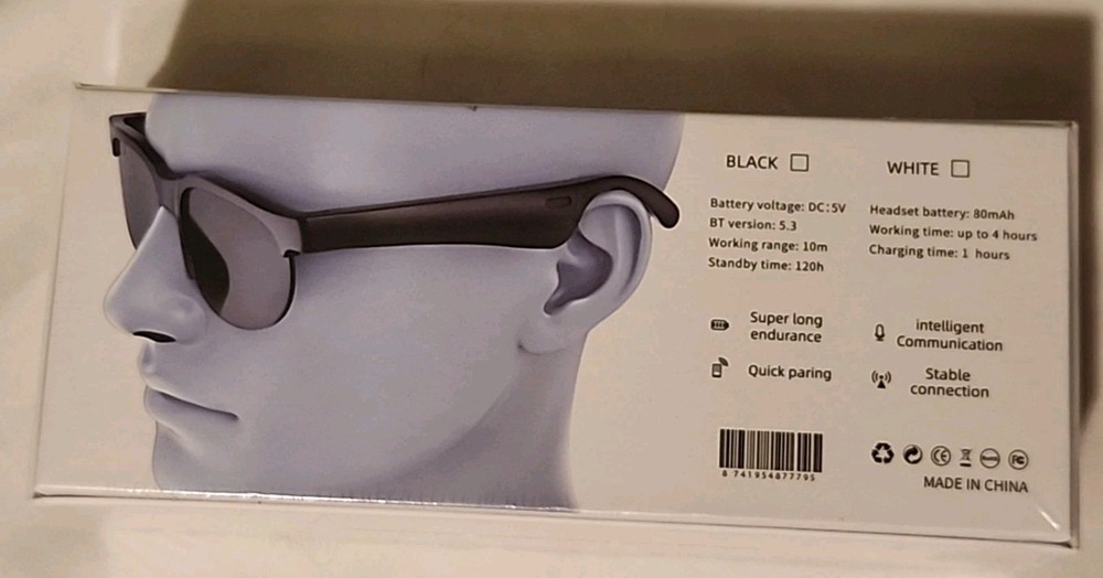 Wireless Bluetooth Headset Glasses XG88 Pro Music, Quick Pairing, Intelligent