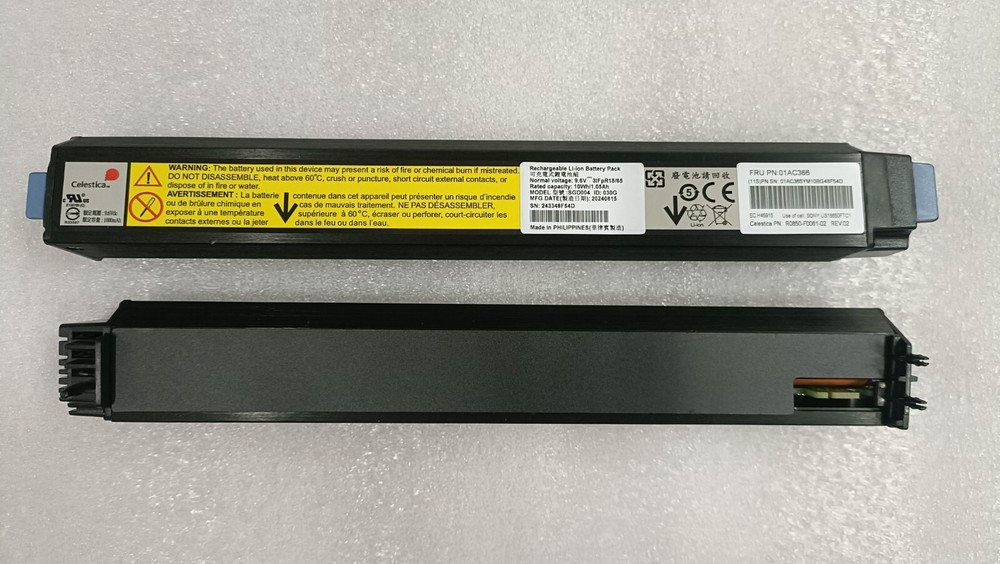IBM 01AC366 Storwize V5000 V5010 V5030 Gen2 Battery 01AC365