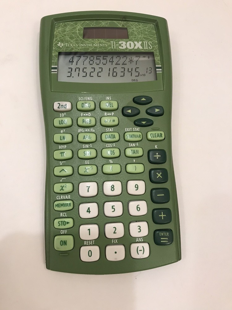 TEXAS INSTRUMENT TI 30XIiS Calculator Programmable Green Luxury Tech