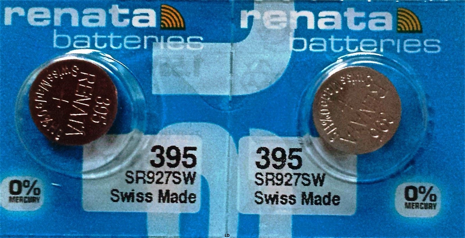 395 RENATA WATCH BATTERIES SR927SW (2 piece) New packaging Authorized Seller