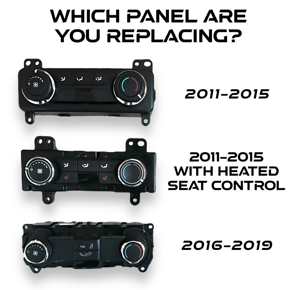 11-19 Ford Explorer/Police Interceptor Console Rear Temperature Control Delete