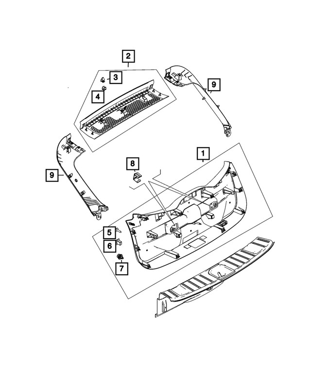 Genuine Mopar Spring Clip 6511622AA