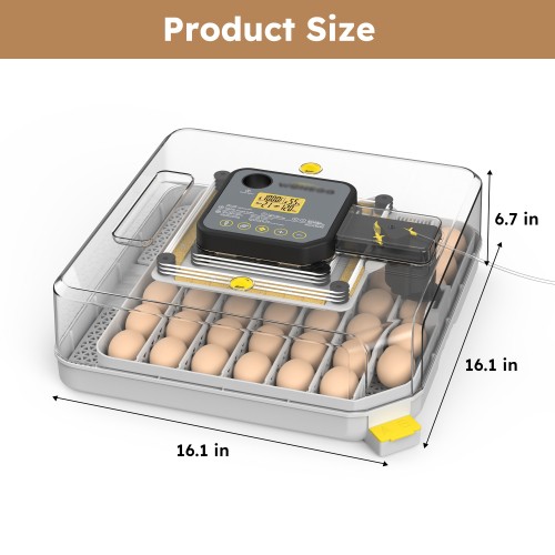 Incubators for Hatching Eggs, 48 Egg Incubator with Automatic Egg Turning
