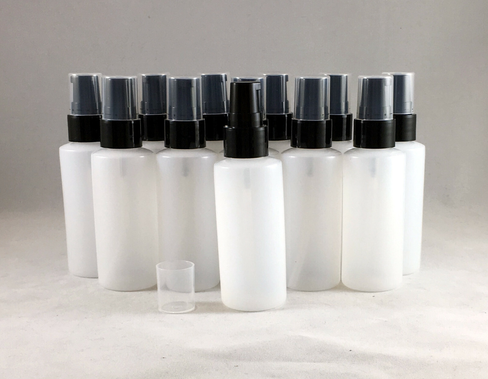 1oz Natural HDPE Cylinder Round Plastic Bottle w You Pick Closure / Quantity