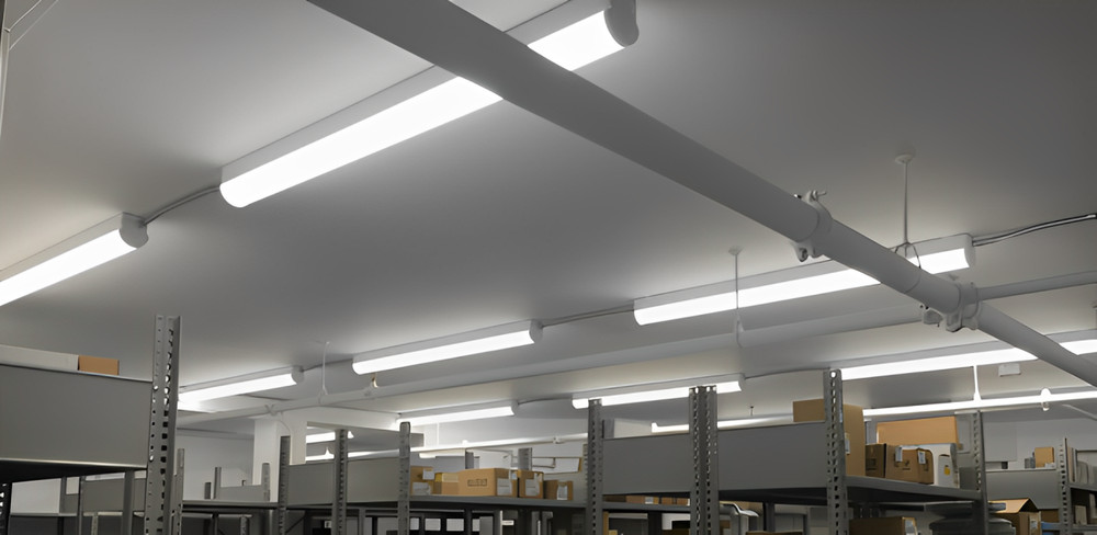 4-Pack 2FT LS100 Linear Strip Light Basement Workshop Laundry Room Office