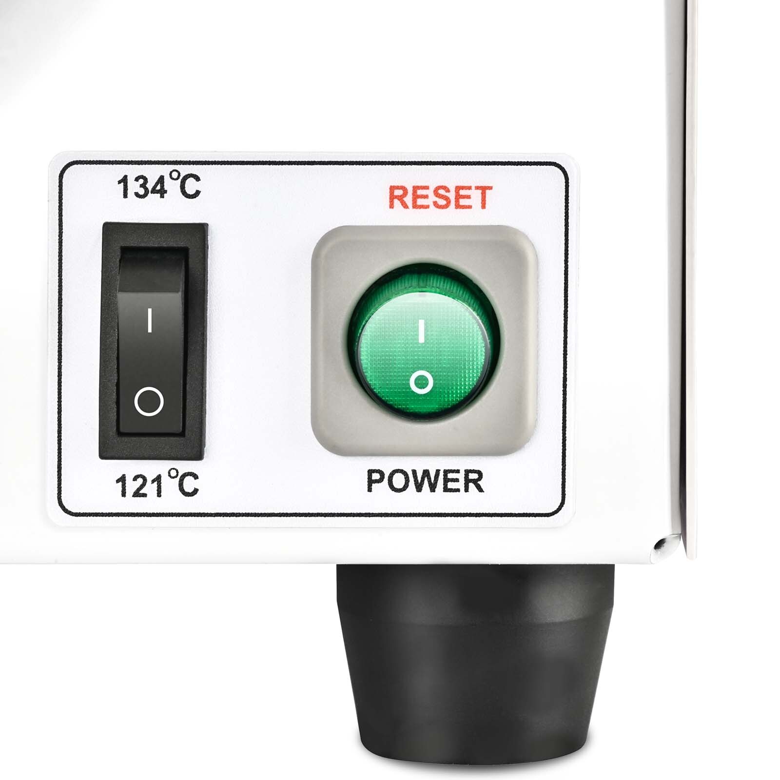 18L Dental Autoclave Steam Sterilizer 252℉ & 273℉ Surgical Medical Sterilization