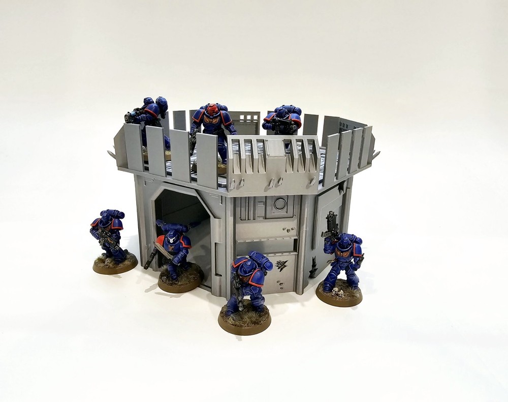3d Printed Terrain. Forward Command Outpost Great For Warhammer 40K Or Kill Team