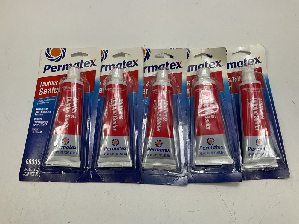 5 PACK - Permatex 80335 Muffler & Tailpipe Sealer 3 Oz.