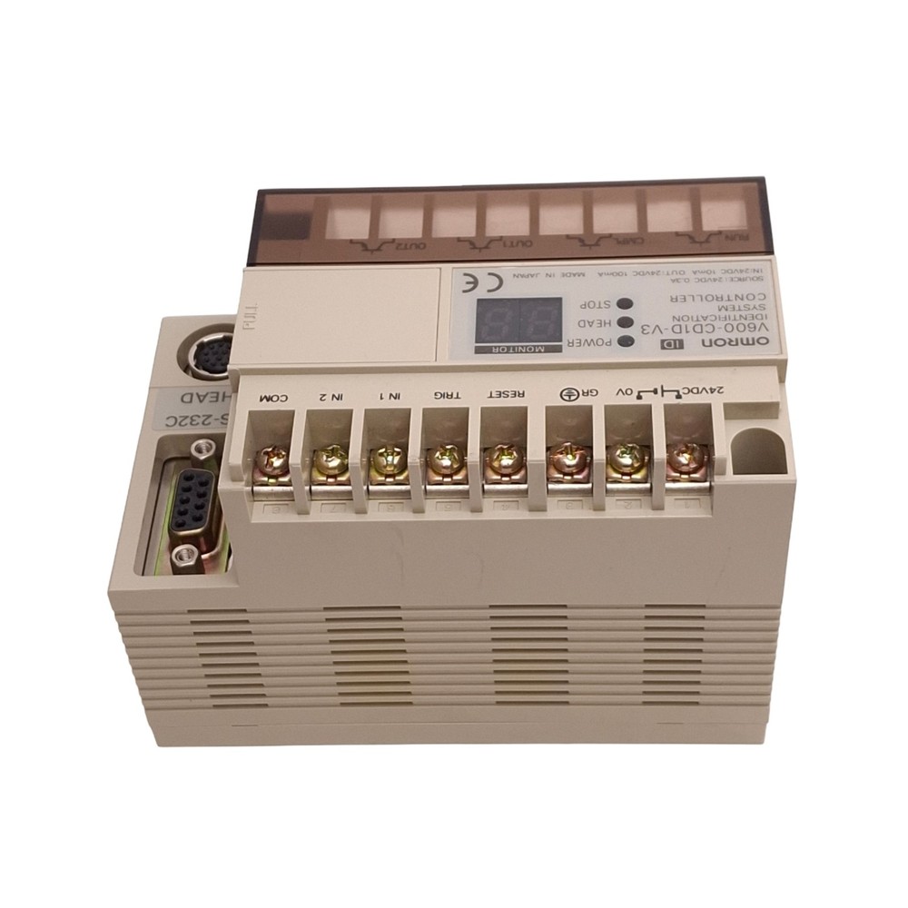 Omron V600-CD1D-V3 Identification System Controller for RFID, RS-232C, 24VDC