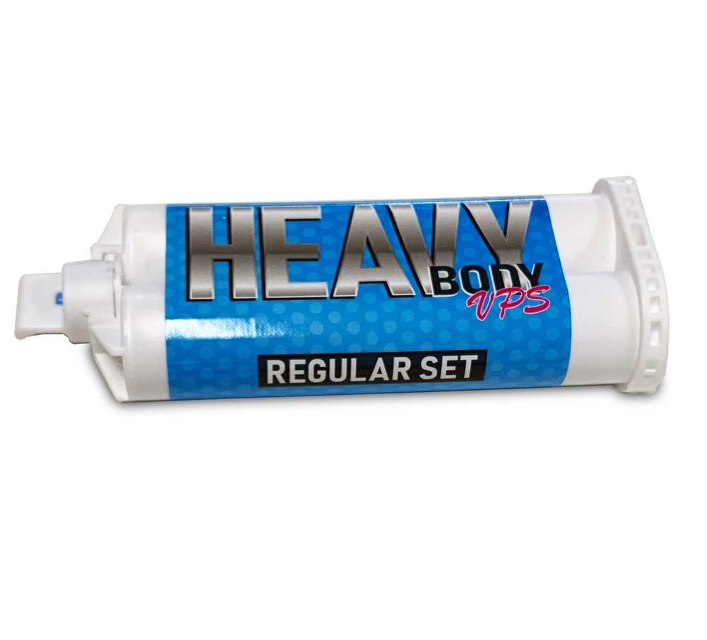 PVS Heavy Body Impression Material – Regular Set (8 Cartridges + 16 Tips)