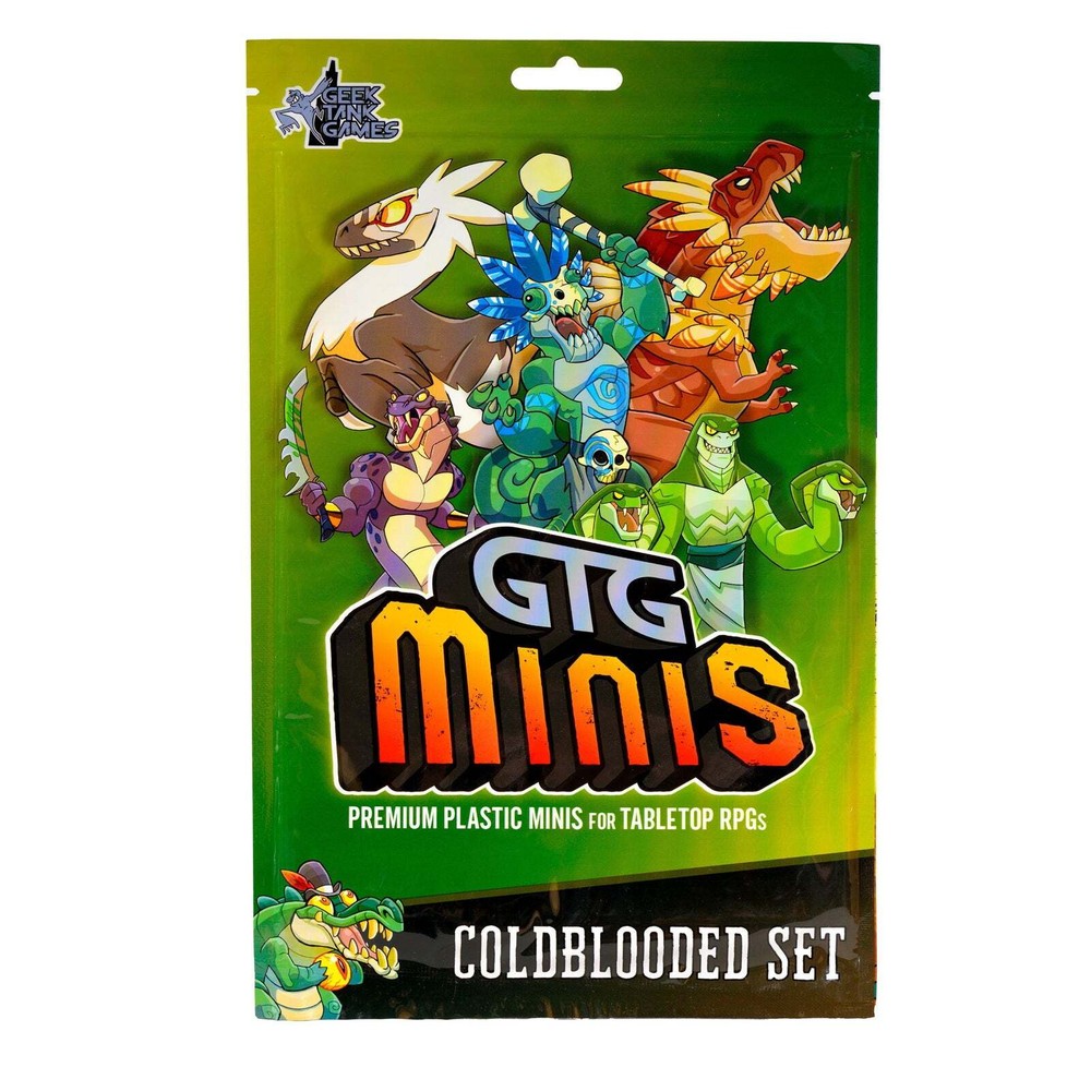 GTG Minis Cold Blooded Set – Snakefolk, Lizardmen & Dinosaurs – 56 Assorted