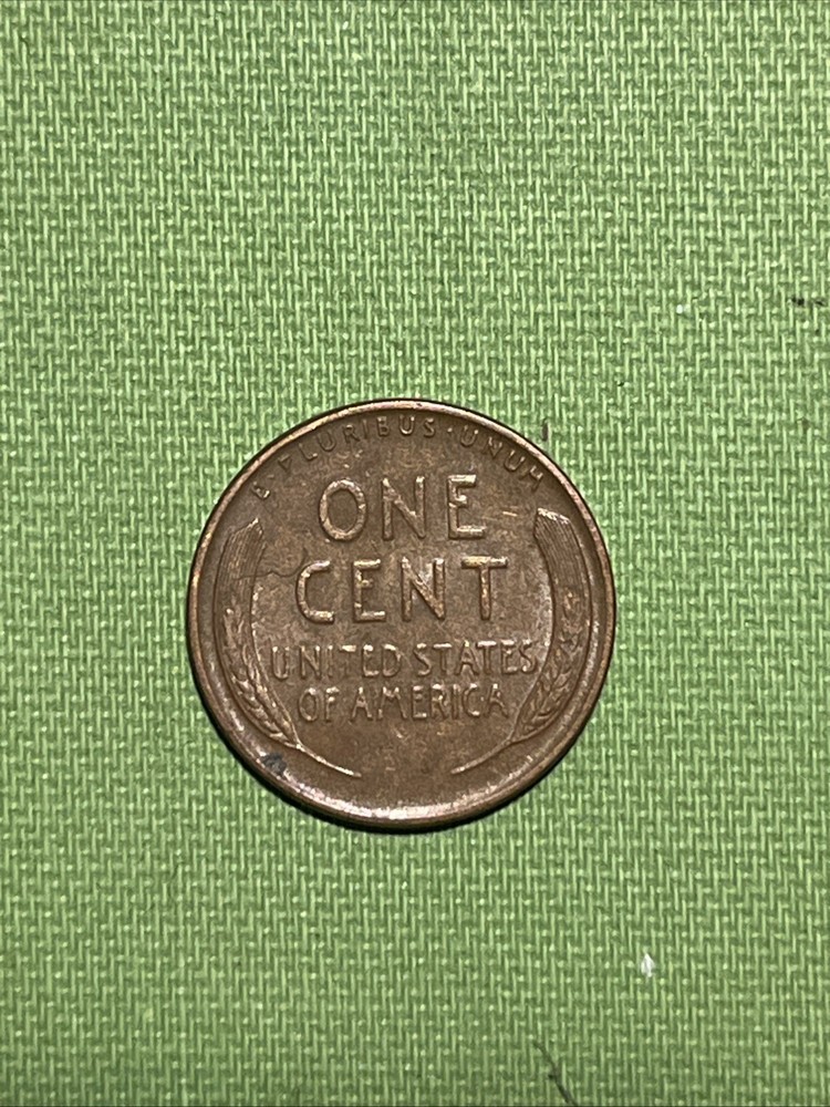 1935 P Lincoln Wheat Cent With Strike Through Reverse