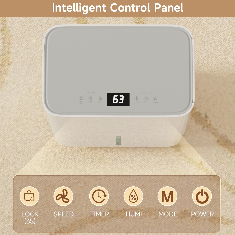 High-Efficiency Dehumidifier for 2500 Sq. Ft