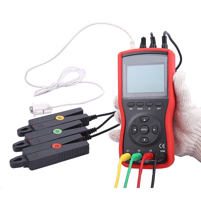Three Phase Digital Phase Voltmeter with Phase Range 0.0°～360.0° Φ8mm 20A 12kW