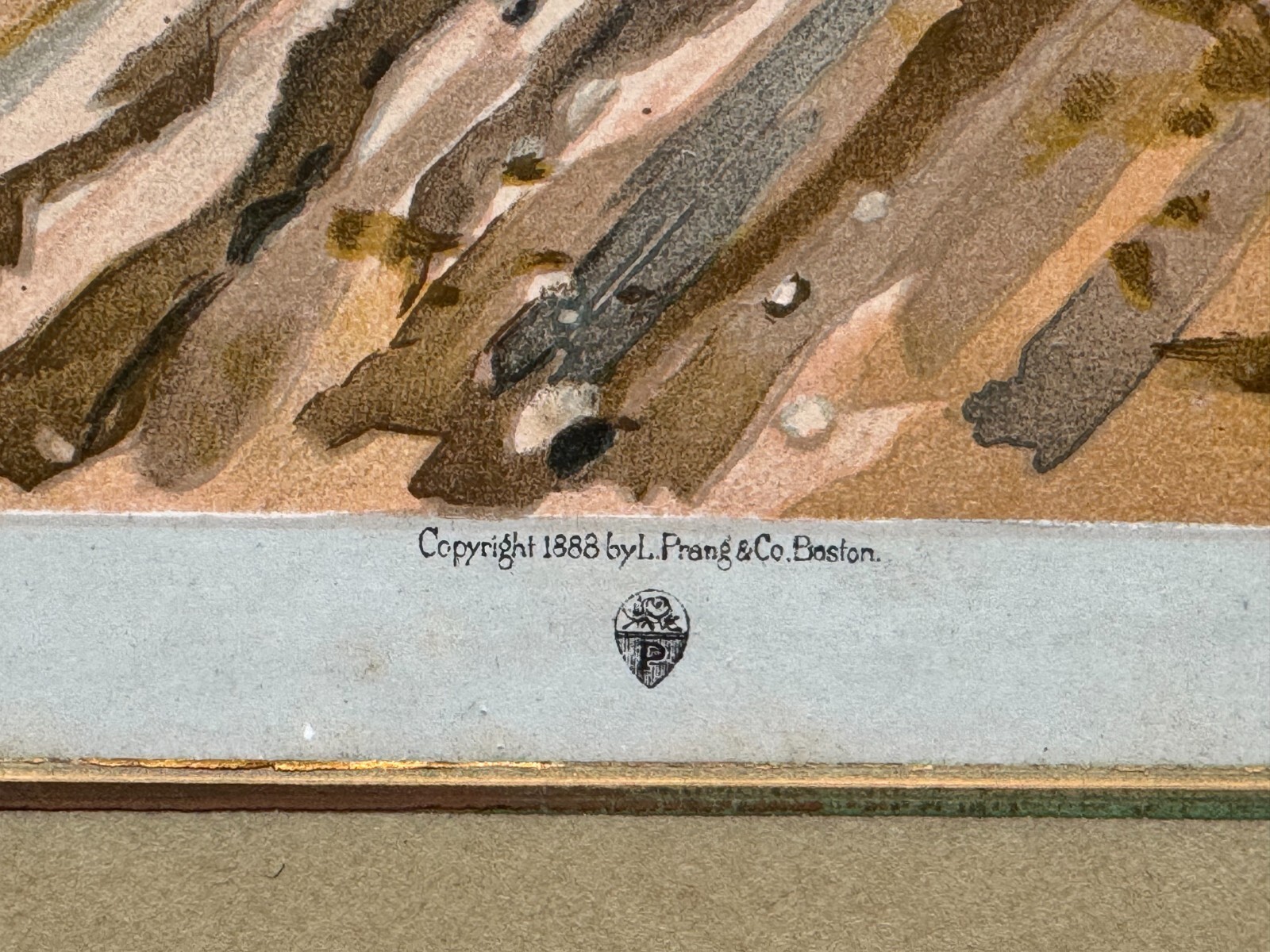 BATTLE OF SHILOH PITTSBURG ORIGINAL CIVIL WAR LITHOGRAPH L. PRANG 1888 BOSTON