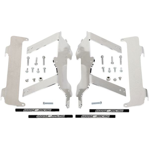 Moose Radiator Braces - Silver - Yamaha | 11-150