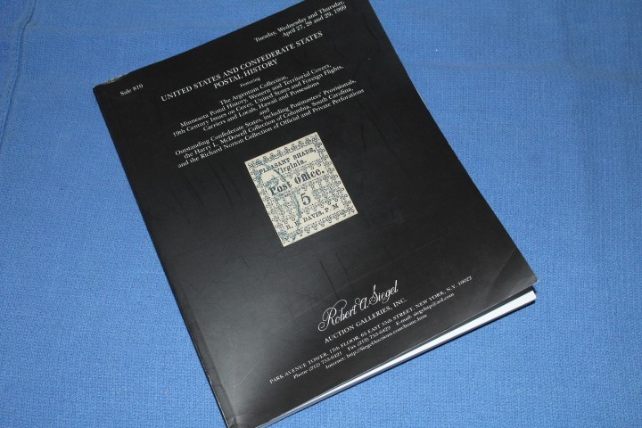 Siegel Auction Apr 1999 US Conf States #810 INCLUDES REALIZATIONS BlueLakeStamps
