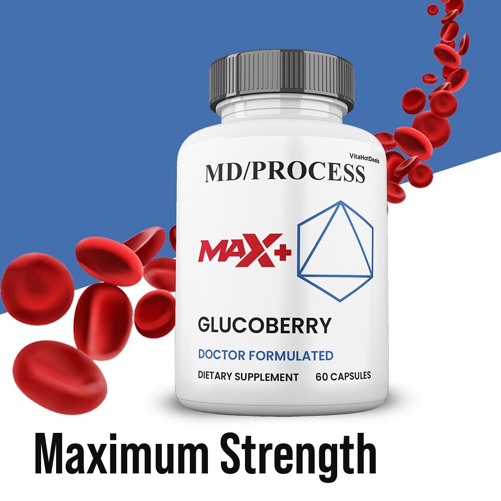 Glucoberry Max + Blood Sugar Support Formula, 2x Higher Potency (5 Pack)