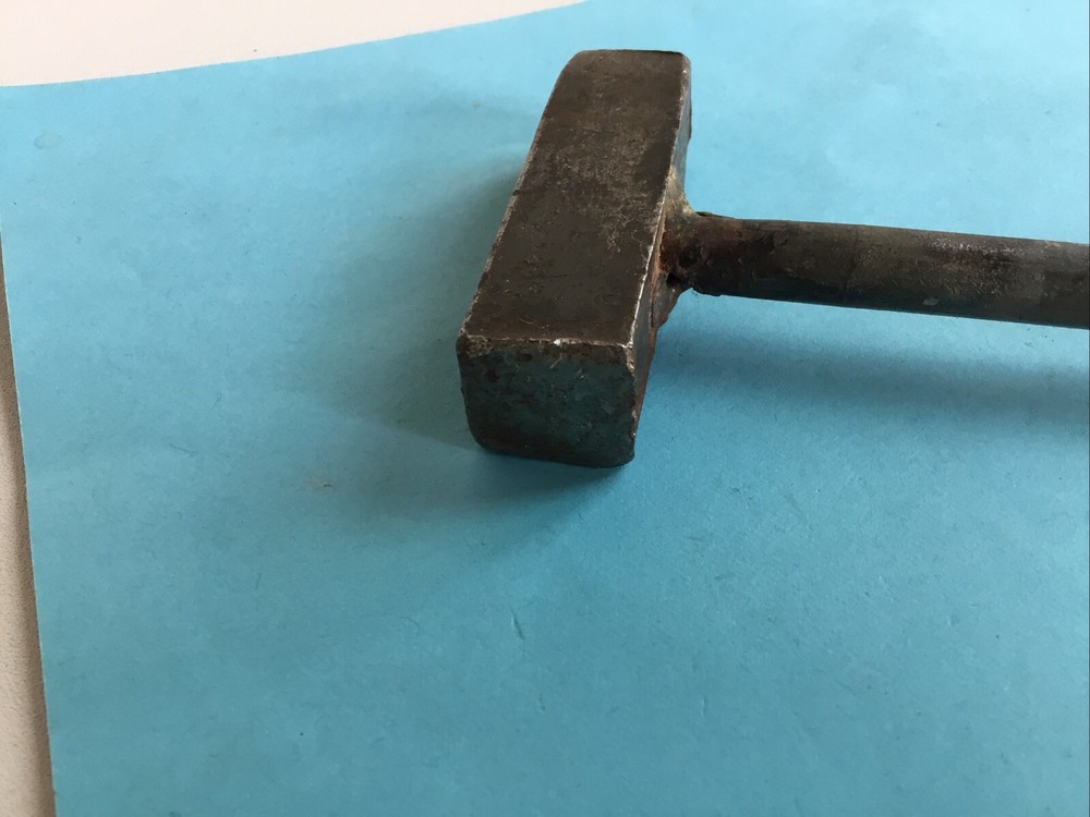 Rectangular 2.5" long Head 9.1 ounce Metal Working Hammer