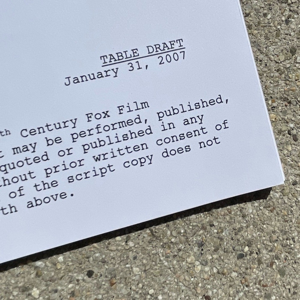 American Dad Scott Grimes Steve Smith 2007 Production Used Table Draft Script
