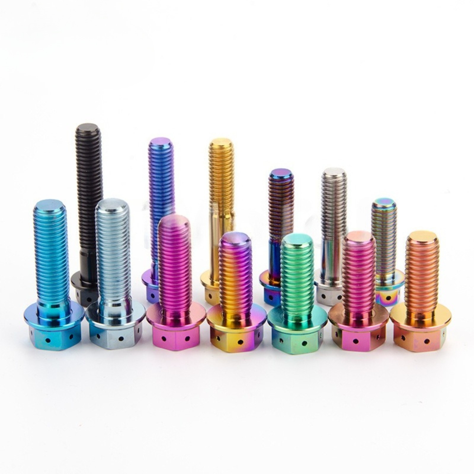 Titanium Bolt Flange Head M8x1.25mm Hex Screw 15 20 30 35 40 45 50 55mm