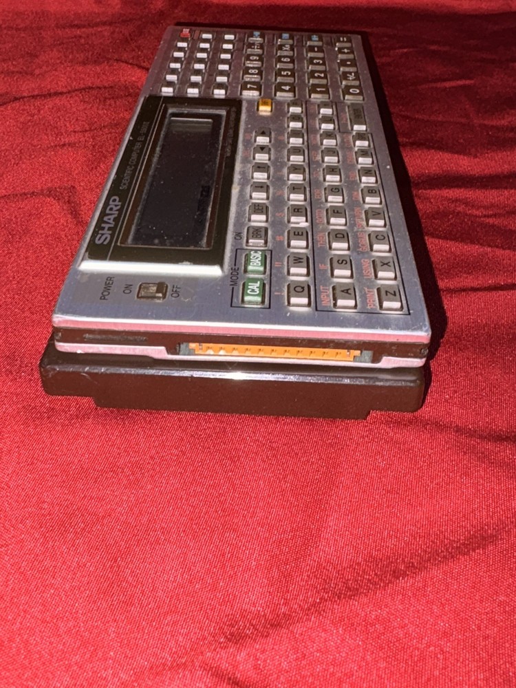 Vintage Sharp EL-5500II With Textbook Scientific Computer With Matrix Function